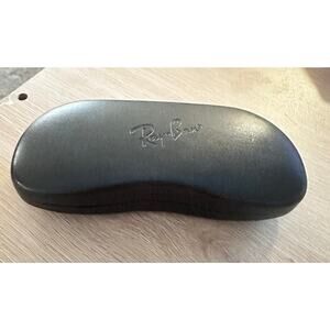 Ray Ban Hard Case for Sunglass Eyeglass Black Snap Front Minimalist - CASE ONLY